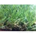 Cheap Olive shaped Hybrid artificial turf all green